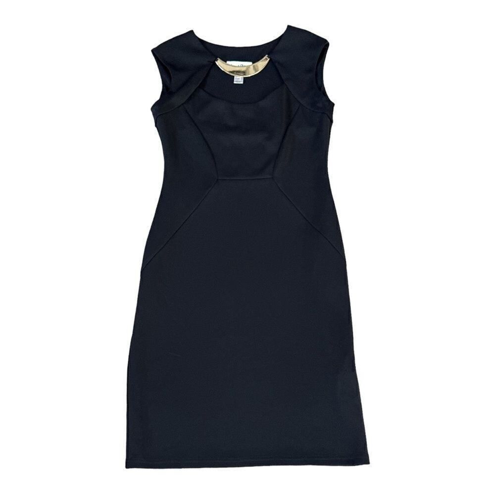 JOSEPH RIBKOFF Women’s Sleeveless Fitted Sheath Dress Black Size 8